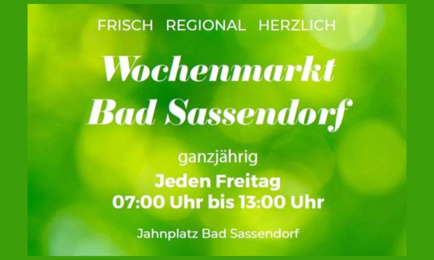 Wochenmarkt Bad Sassendorf